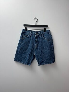 Wrangler Men's Dark Blue Denim Jean Shorts